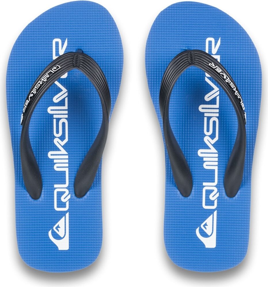 Sandale QUIKSILVER "Java Wordmark", Jungen, Gr. 11(28), blau 1, Obermaterial: Synthetikmaterial / Außensohle: Moosgummi, Schuhe Sandale
