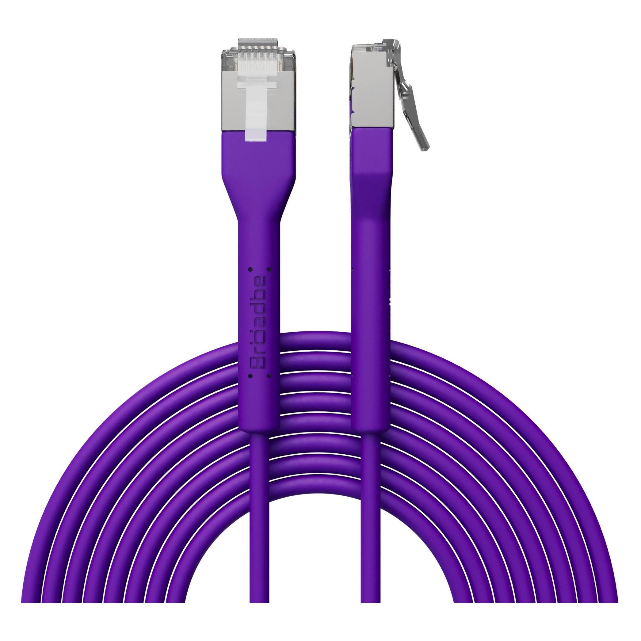 Broadbe Slim Patch Cable 10G Purple 2m Cable-Patch-Cat6A-PR-2M-Slim (CAT6a, 2 m) (Cable-Patch-Cat6A-PR-2M-Slim)