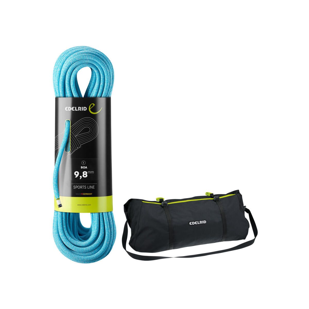 Edelrid Boa 9,8mm mit Seilsack Liner blue (300) 60 M 710990603000