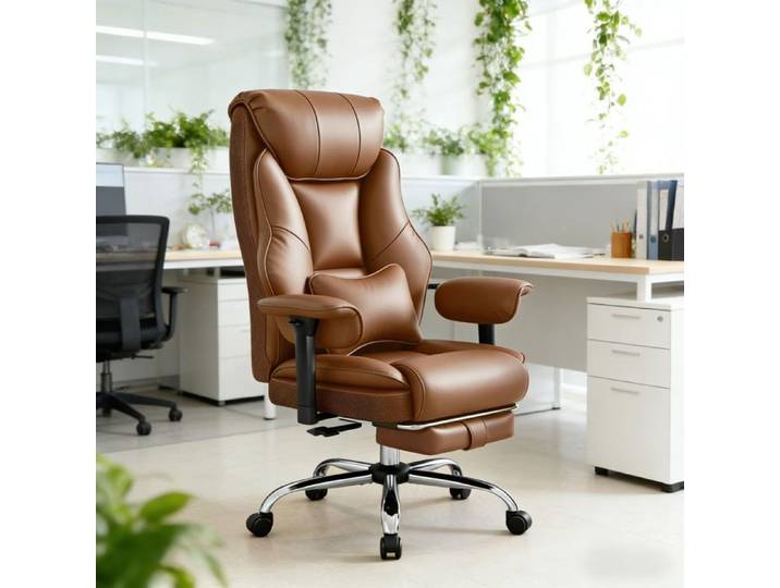 Chaise de bureau ergonomique confortable avec dossier haut