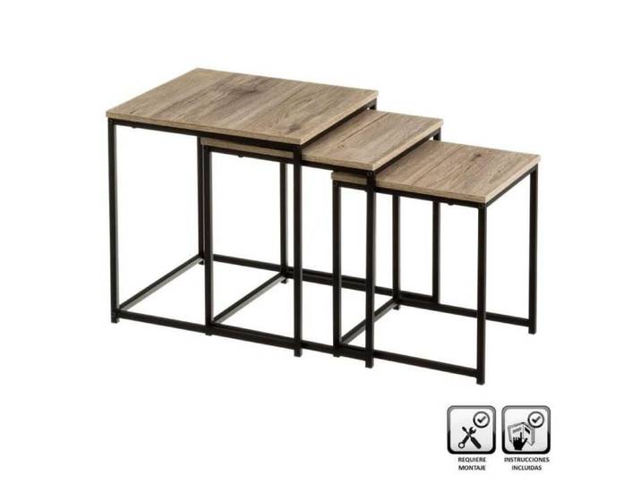 Lot de 3 tables PB-métal Casa Selección