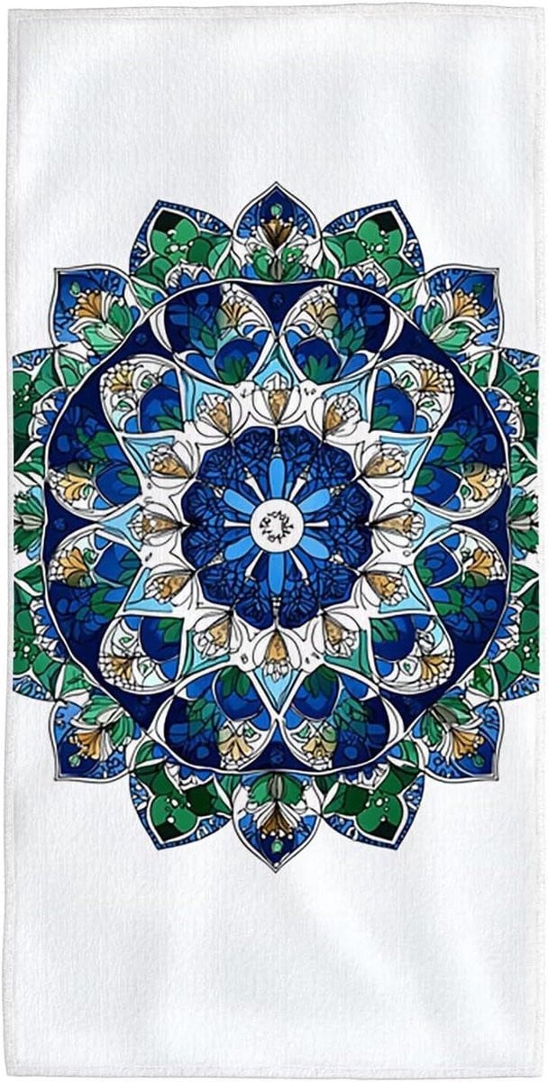Mandala Strandhanddoek van Microvezel - Meerkleurig - 100 x 200 cm