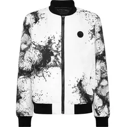 PLEIN SPORT Bomberjacke SPLASH, Größe M in Weiß 01
