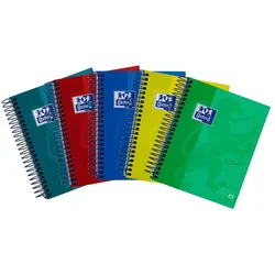 Oxford 400088285 Notizbuch A6 120 Blätter Gemischte Farben