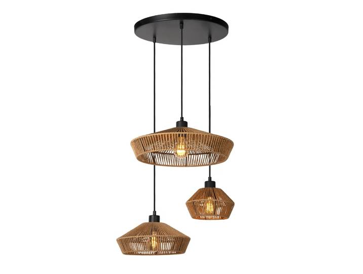 Lucide yunkai suspension diam. 60 cm 3xe27 naturel