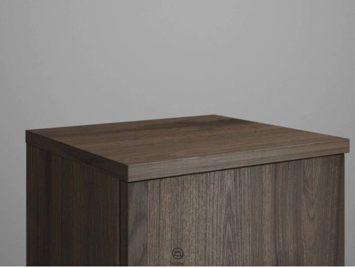 Burgbad Junit Abdeckplatte APCU035F3152 19 x 325 x 352 mm, Marone Dekor Trüffel