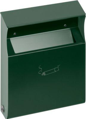 Wandascher mit Schutzdach, grün