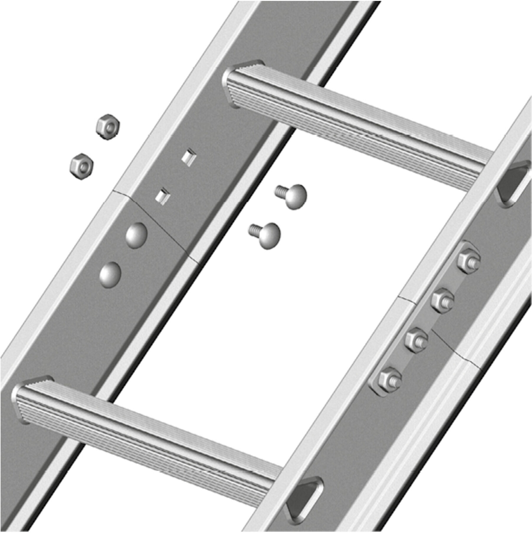 Layher Dachauflegeleiter 1051 15 Sprossen Alu natur gem. DIN 4567-4 (1051015)