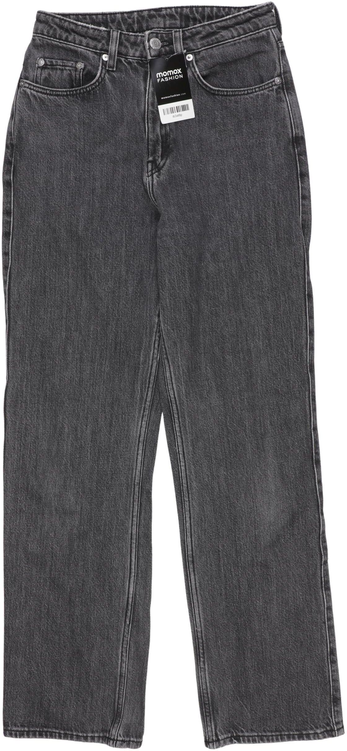 Weekday Damen Jeans, Grau, Gr. W25, Baumwolle - Second Hand