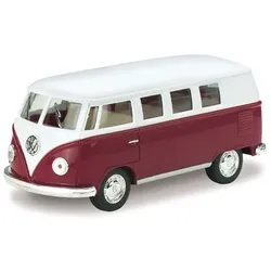 KINSMART 1962 Volkswagen Classical Bus Maßstab 1:64 Dunkelrot - 1:64