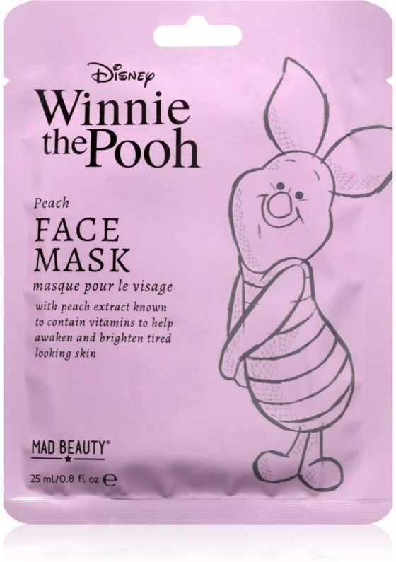 Mad Beauty Winnie The Pooh Piglet Brightening Sheet Mask 25 ml