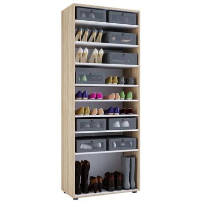 XXL Holz Großer Schuhschrank Schuhkommode Vandol 9