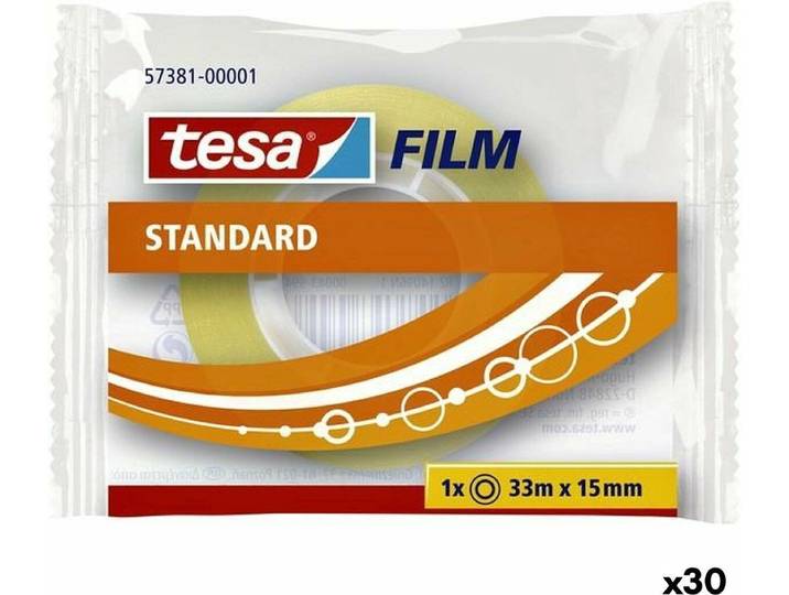 Tesa 57381 - Plakband - Transparant - 30 stuks (30 stuks)