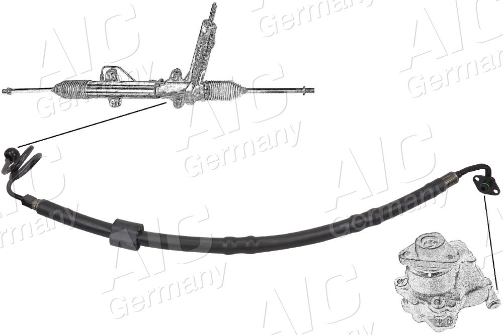 Aic Hydraulikschlauch, Lenkung Original Quality 58285 Von Hydraulikpumpe Nach Lenkgetriebe Für Vag