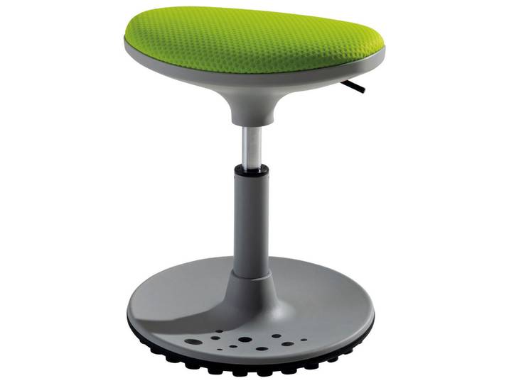 Paidi Bürohocker, Grau, Limette, Metall, Kunststoff, Textil, 38x48x27.5 cm, Oeko-Tex® Standard 100, Büromöbel, Bürostühle, Bürohocker