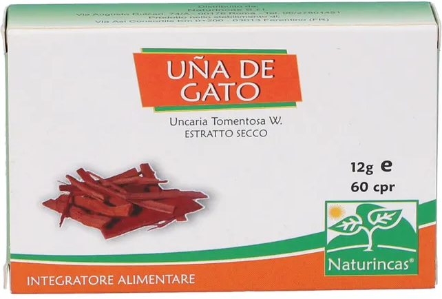 NATURINCAS Sas Uña de Gato Estratto Secco, 60 Compresse