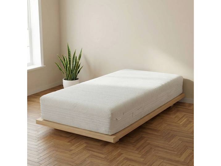 Taschenfederkernmatratze Lauflin 180 x 200cm Polyester Weiß