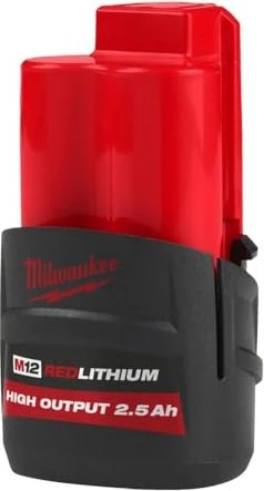 Milwaukee Akku Set 2x M12 HB2.5 High Output 12 V 2,5 Ah / 2500 mAh Li-Ion Akku ( 2x 4932480164 ) (12 V) (25280888)