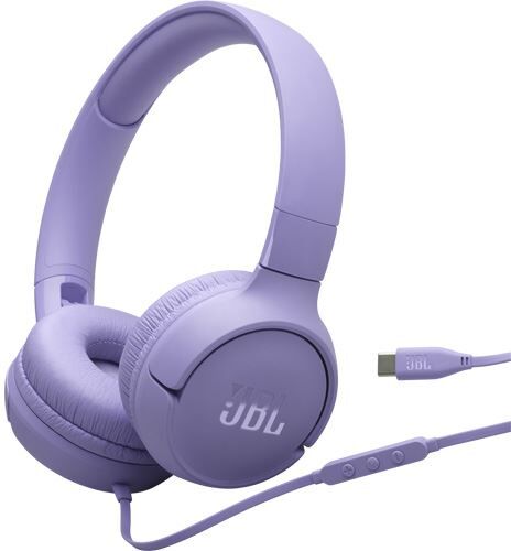 Auscultadores com Fio USB-C JBL Tune 520C - Púrpura