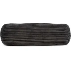 Gözze Cord-Optik Kissenrolle gefüllt anthrazit 70x22 cm
