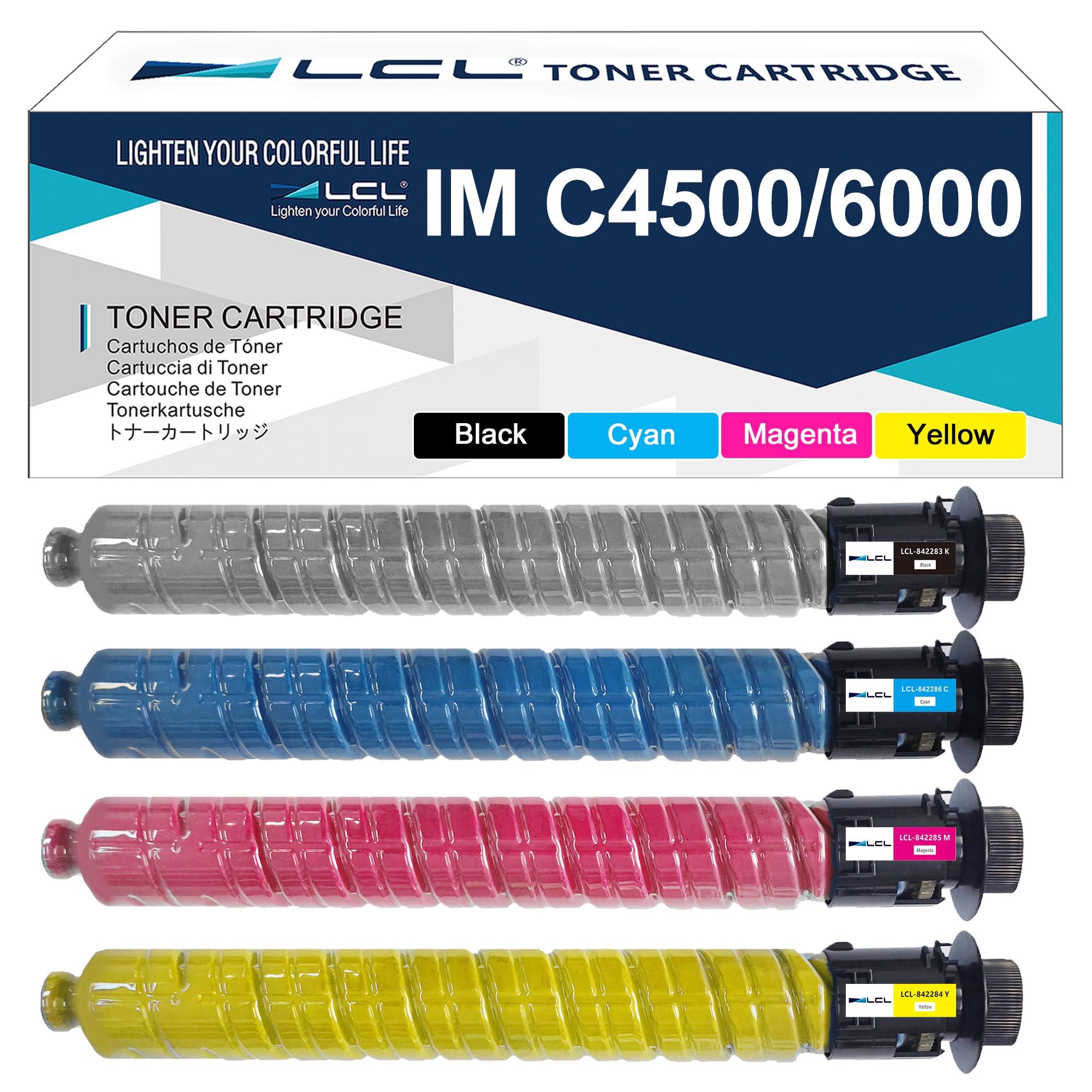 4 Tonerkartuschen für Ricoh IM C4500/5500/6000, High Yield