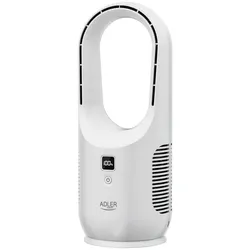 Adler AD 7343 Bladeless Rechargeable Desk Fan, USB, White, Ventilator, Weiss