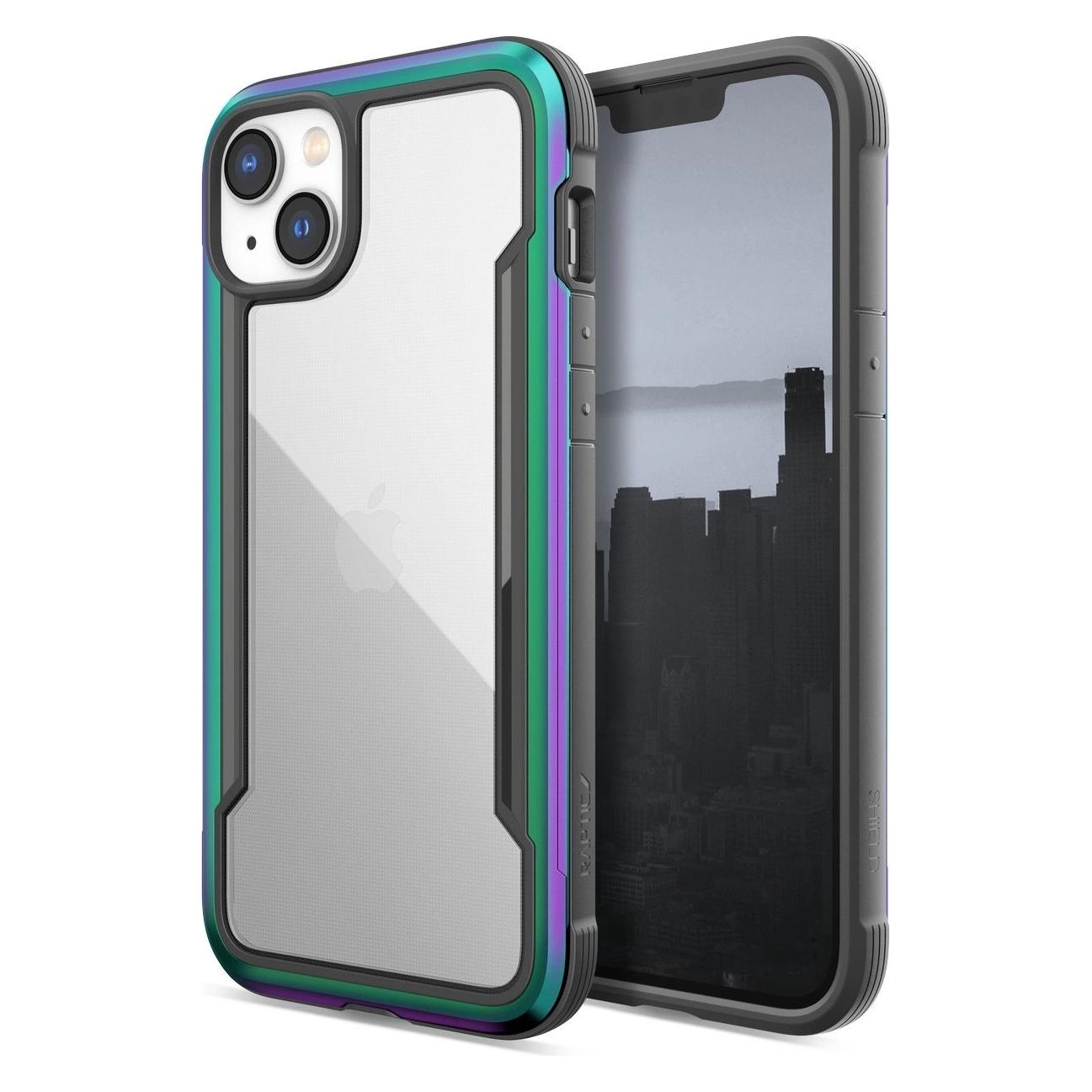X-Doria Raptic Shield Case für iPhone 14 Plus Vulkanisierte Hülle (Apple iPhone 14 Plus) (Raptic Shield for iPhone 14 Plus Iridescent)