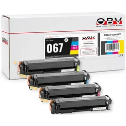 OBV Toner 4er Set kompatibel mit Canon 067 - LBP631Cw LBP633Cdw MF651Cw MF655Cdw MF655Cx MF657Cdw - ca. 1.350/1.250 Seiten