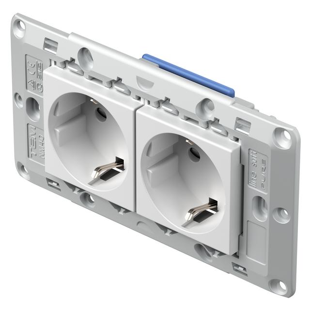 Magni TEM Serie Modul Sets SOCKETS SET 2x Schutzkontakt 2P+E 16A (CM10PW-U)
