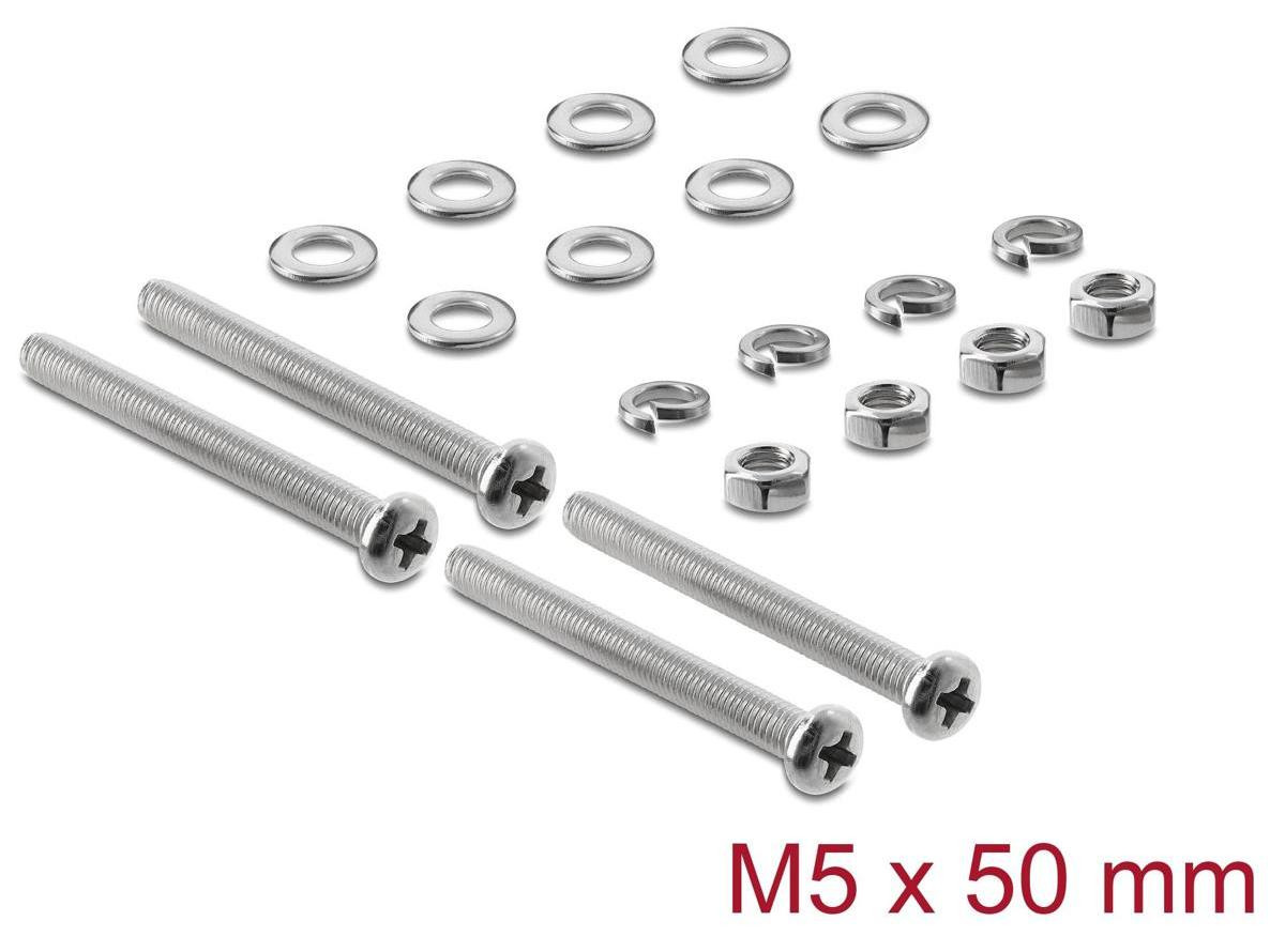 Delock Set van 20 ventilatorschroeven M5 x 50 mm voor schakelkasten
