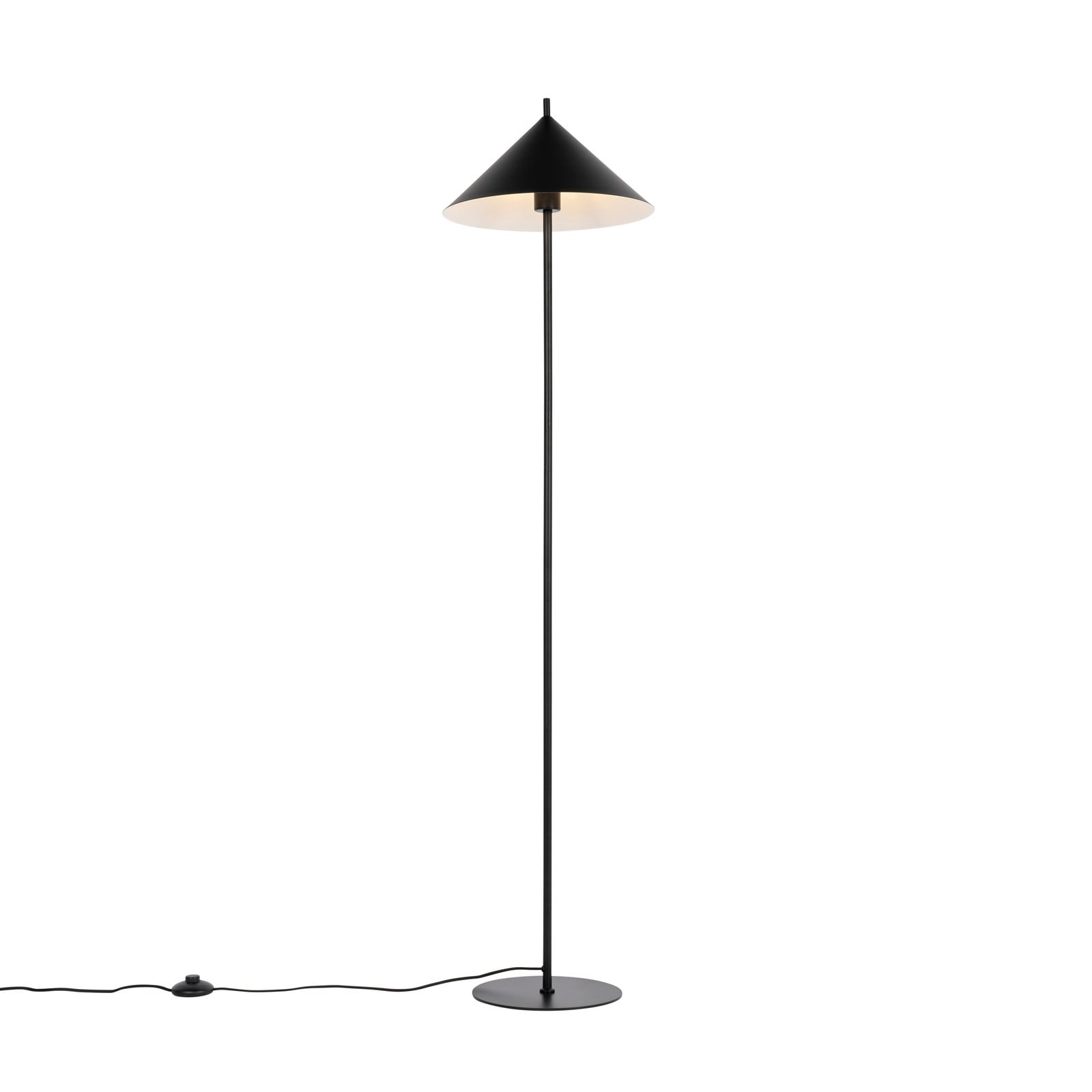 Qazqa Triangolo Design Vloerlamp - Zwart - Dimbaar