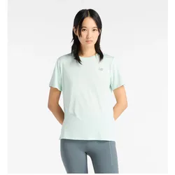 New Balance, Damen, Sportshirt, W Short Sleeve (S), Grün