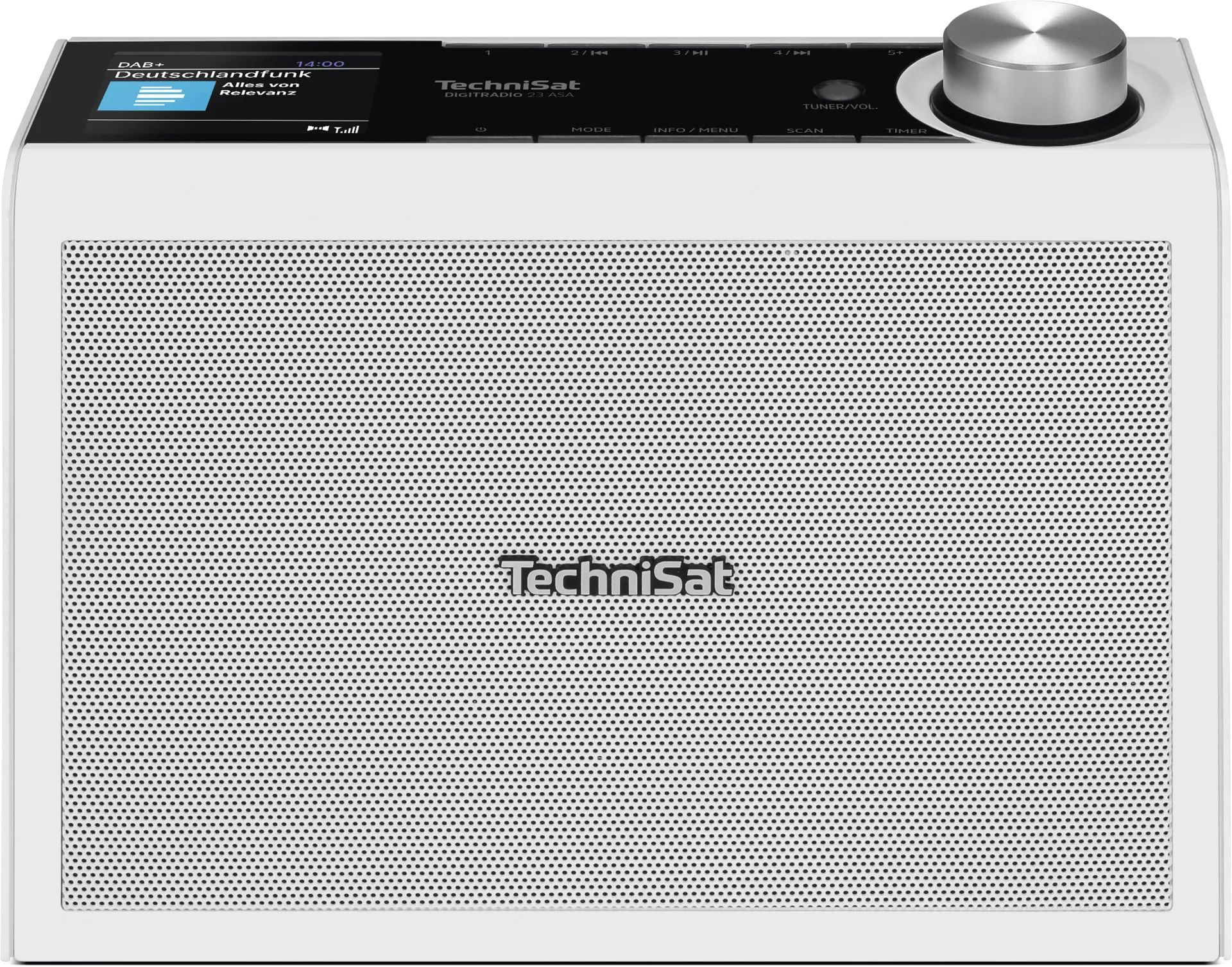 TechniSat DigitRadio 23 ASA DAB+/UKW Küchenradio Bluetooth (Weiß) 0001/3985