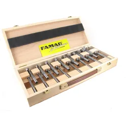 Famag SUPER-Forstnerbohrersatz Classic WS 15-teilig im Holzkasten 1630515