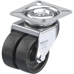 Blickle, Möbelrollen, 106708 LDA-POA 50G Doppel-Lenkrolle Rad-Durchmesser 50 mm Tragfähigkeit max. 80
