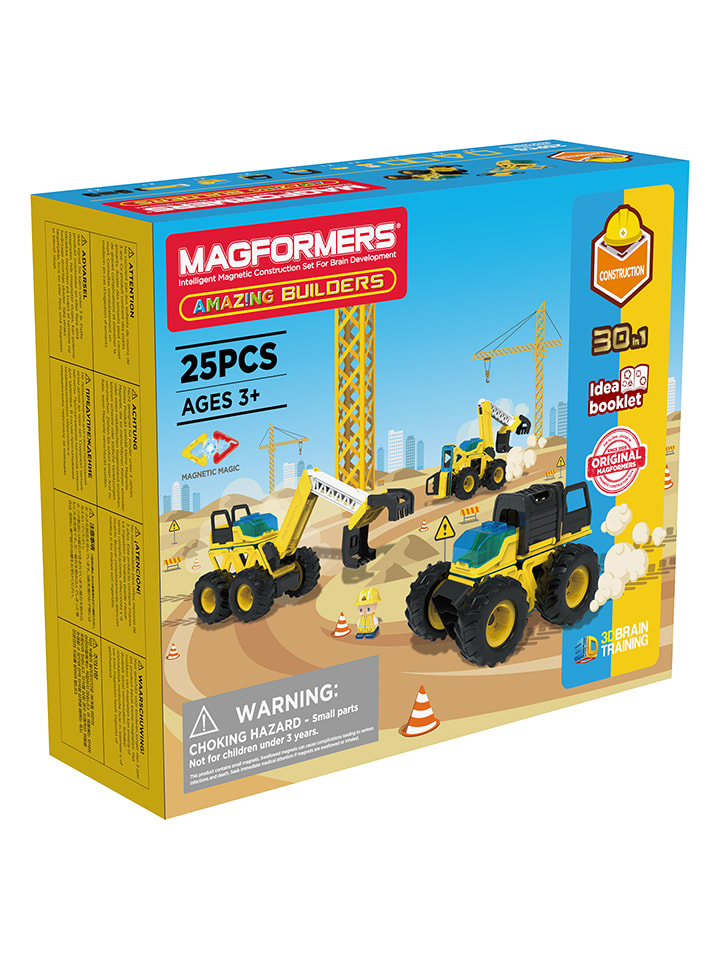 MAGFORMERS 25tlg. Magnetspielset "Amazing Builders" - ab 3 Jahren - onesize