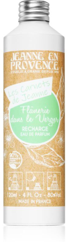 Jeanne en Provence Les Carnets de Jeanne Flanerie dans Le Verger Eau de Parfum rechargeable pour femme 120 ml