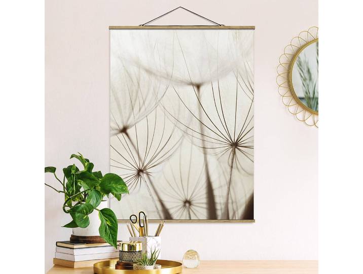 Tableau déco Douces herbes Tissu Beige 100 x 134cm