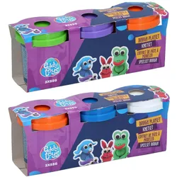 Eddy Toys Knetteig-Set 3x55g, 2-fach sortiert