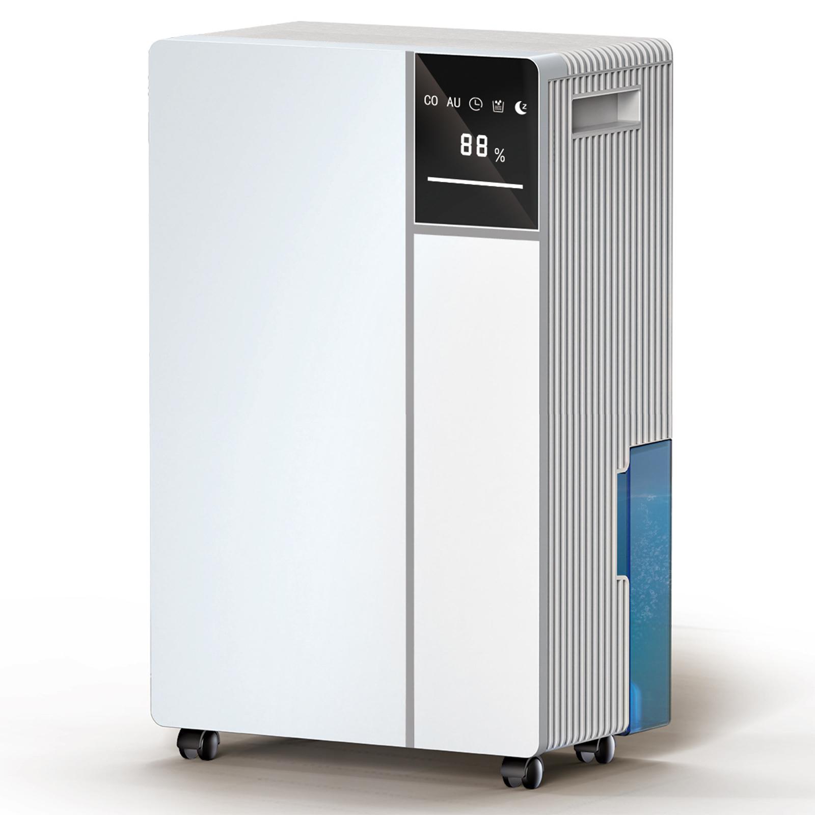 Zimilo Intelligenter Luftentfeuchter 16L/D, 2,5L Tank, Trockenmodus, Automatik, Schimmel-, Feuchtigkeits- & Wäscheschutz, für 41-60m², Weiß