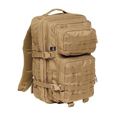 Rucksack BRANDIT "Brandit Accessoires US Cooper Backpack Large", Gr. onesize, beige (camel), Polyester, Rucksäcke Rucksack