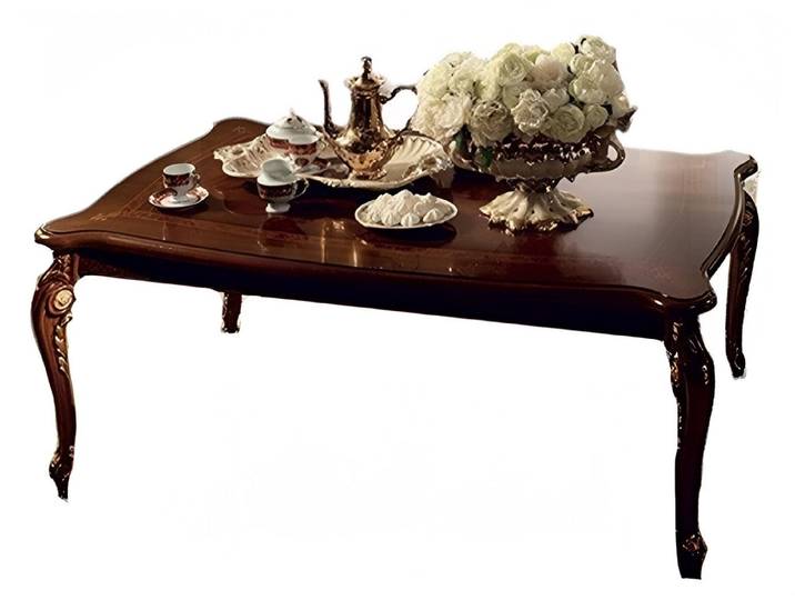 JVmoebel Couchtisch Eleganter Couchtisch im Barock-Rokoko-Stil mit filigranen Verzierungen (Arredoclassic Donatello SERIE couchtisch), Made in Europa
