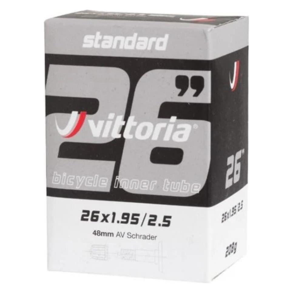 Vittoria Schlauch Standard 26x1.95/2.50 AV schrader 48mm (Schrader (AV), 26", 48 mm) (53907101)