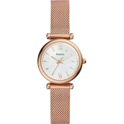 Fossil Quarz / 3 Zeiger Carlie ES4433 - MOP,rosegoldfarben - 28mm