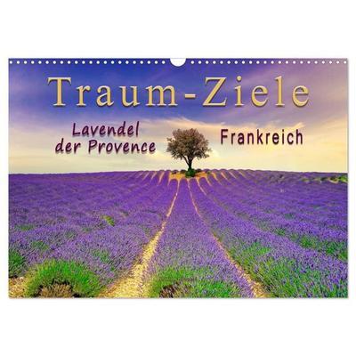 Traum-Ziele - Lavendel der Provence, Frankreich (Wandkalender 2027 DIN A3 quer), CALVENDO Monatskalender