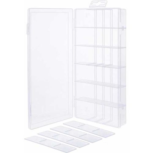 InLine Kleinteilebox, 18 Fächer, Abmessungen: 207x110x27mm, orange