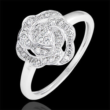 Edenly Verlobungsring Frische - Nina - 375er WeiÃŸgold und Diamanten