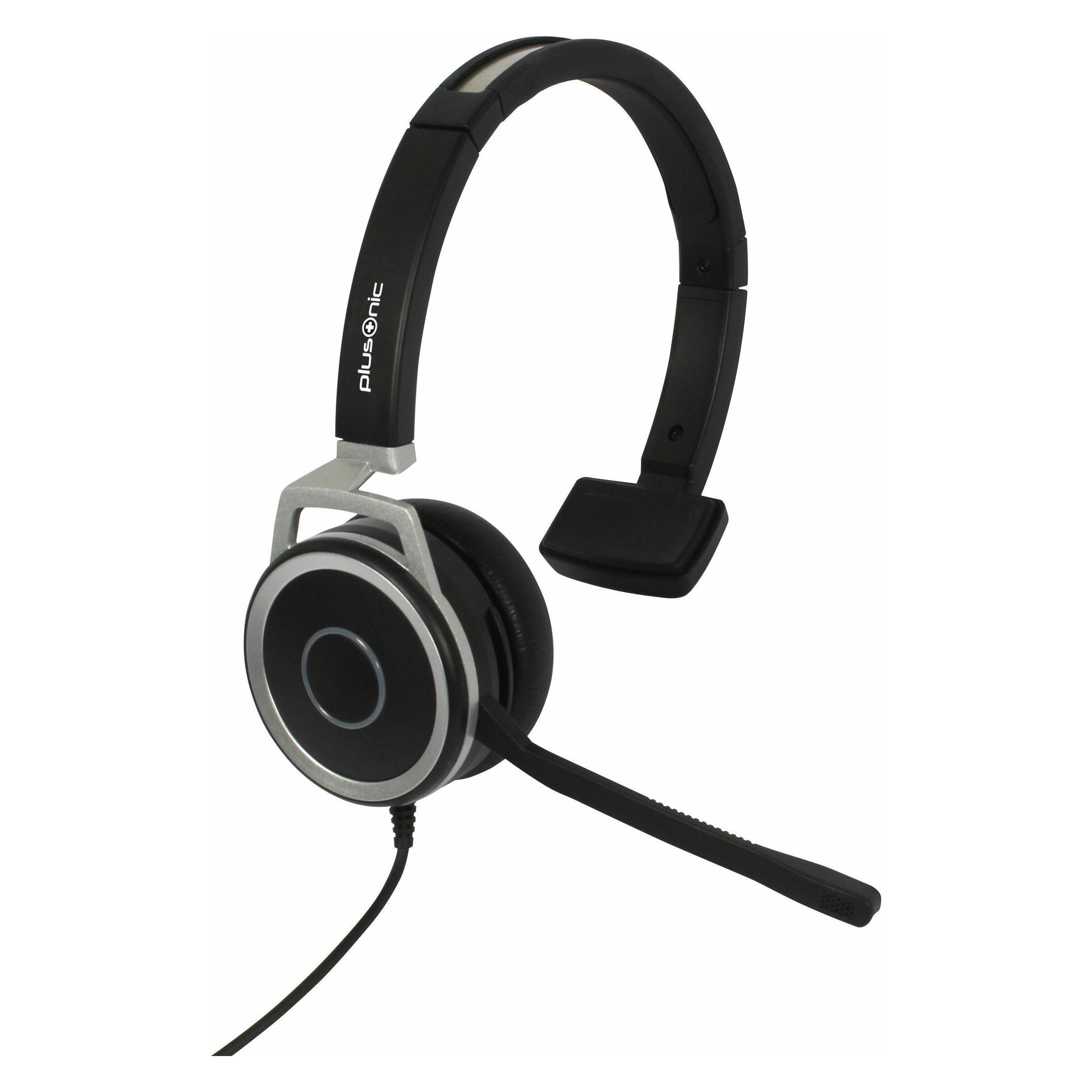 Plusonic Business Headset, 15.1P, monaural, USB & 3,5mm Klinke (Kabelgebunden, USB-A, Microsoft Teams) (6208-15.1P)