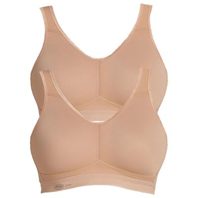 Sport-BH ANITA "Sport BH light & firm", Damen, Gr. 75, Cup E, beige (beige beige), Stoff, Obermaterial: 80% Polyamid PA. 20% Elasthan EL., BHs Sport-BH