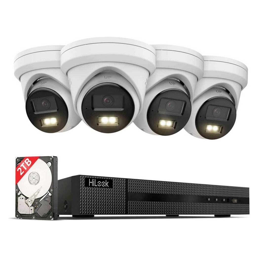 HiLook IK28P-460T LAN, Corded, Digital, Patch cable IP-Network video recorder set (3200 x 1800 Pixels) (IK28P-460T)
